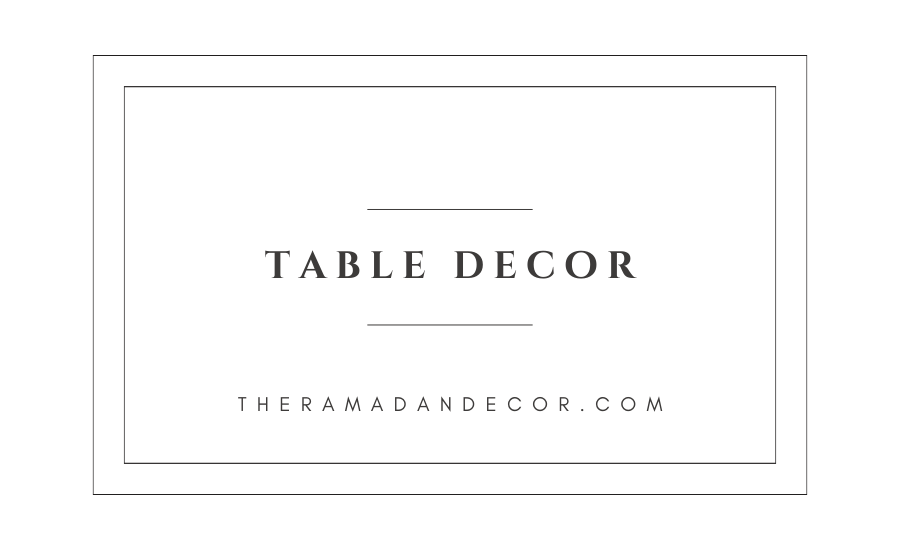 Ramadan Table Top Decor Ramadan Table Top Decorations
